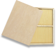 NASUNO木製パネルは幅広い用途にご使用いただけます。ラワン、シナパネルの2種類。